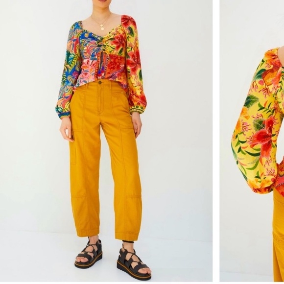 Anthropologie NWT Farm Rio Printed Puff - Sleeved
Blouse Size XS. But - Picture 2 of 10